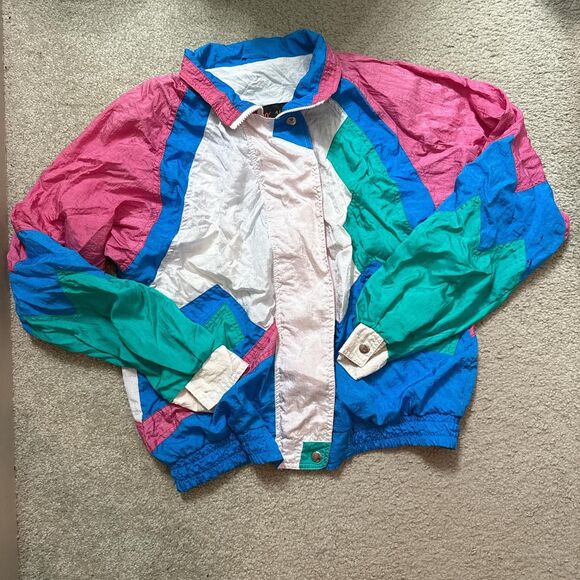 Vintage 80's Windbreaker - Small - Picture 1 of 6